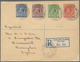 11916 Falklandinseln: 1915, 1 D Stationery Envelope With Additional Franking Sent Registered From FOX-BAY - Falkland