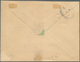 11916 Falklandinseln: 1915, 1 D Stationery Envelope With Additional Franking Sent Registered From FOX-BAY - Falklandinseln