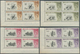 Delcampe - 11921 Falklandinseln: 1960, Definitives ½ D To 1 £ "Queen Elisabeth II / Birds" All 15 Values In Blocks Of - Falkland