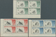 Delcampe - 11921 Falklandinseln: 1960, Definitives ½ D To 1 £ "Queen Elisabeth II / Birds" All 15 Values In Blocks Of - Falklandinseln