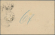 11922 Falklandinseln - Ganzsachen: 1892, 1 D Carmine QV Psc Sent C.t.o From FALKLAND ISLANDS, 5.AU 96, Via - Falklandinseln