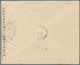 11924 Fezzan: 1943, 50 C. Violett And Airmail 50 C. Brown Both With ''R.F.0,50 FEZZAN'' Double Circle Imprin - Lettres & Documents