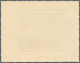 11929 Fezzan: 1946, 2fr. Fort De Sebha, Epreuve D'artiste In Black On Cream Paper, With Signature Cortot. - Lettres & Documents