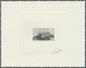 11931 Fezzan: 1946, 2fr. Fort De Sebha, Epreuve D'artiste In Black On White Paper, With Signature Cortot. - Lettres & Documents