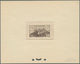 Delcampe - 11932 Fezzan: 1946, 2fr. Fort De Sebha, Four Epreuve In Brown, Yellow-brown, Purple And Bluish Green. Maur - Lettres & Documents