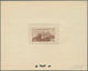 Delcampe - 11932 Fezzan: 1946, 2fr. Fort De Sebha, Four Epreuve In Brown, Yellow-brown, Purple And Bluish Green. Maur - Lettres & Documents