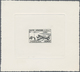 11938 Fezzan: 1948, 100fr. Airmails, Epreuve In Black. Maury PA4 - Briefe U. Dokumente