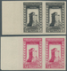 11942 Fezzan: 1949, Definitives Pictorials/Officers, 1fr. To 50fr., Complete Set Of Eleven Values IMPERFOR - Briefe U. Dokumente