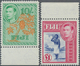 11964 Fiji-Inseln: 1938, KGVI 10 Sh. And 1 £ Mint Never Hinged And Superb Perforated/centrered Condition. - Fidschi-Inseln (...-1970)