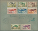 11966 Französisch-Äquatorialafrika: 1940/1941. Complete Airmail Overprint Set "Afrique Française Libre" (8 - Storia Postale