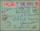 11976 Französisch-Guyana: 1924, Registered Business Letter From ST. LAURENT DU MARONI With Mixed Franking - Briefe U. Dokumente