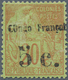 11987 Französisch-Kongo: 1891, ''Congo Francaise 5 C." In Black On 20 C. Mint LH, VF, Signed Mi. 1.400,- ? - Lettres & Documents