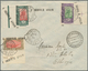 12006 Französische Somaliküste: 1929. "Femme Somali" 20c And 30c, And "Pont Du Chemin De Fer" 1fr On Airma - Gebraucht