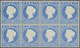 12014 Gambia: 1882, QV 3 D. Pale Dull-ultramarine With Inverted Watermark IN A BLOCK OF EIGHT, All Values - Gambie (1965-...)