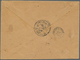 12029 Guadeloupe: 1892. Registered Envelope Addressed To Egypt Bearing Yvert 21, 25c Black/rose (3) Tied B - Briefe U. Dokumente