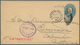 12033 Guatemala: XOLHUITZ 16 SET 1887 And COLOMBIA 6 OCT 1896, Two Violet "Recibida"-arrivals On Two Very - Guatemala