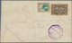 12036A Guatemala: 1897, 2c. Brown/green Uprating A Stationery Envelope 6c. Black/salmon, Domestic Usage Fro - Guatemala