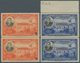 12050 Honduras: 1937, President Tiburcio Carias, Complete Set In Vertical Pairs With ABN Specimen Overprin - Honduras