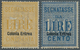 12063 Italienisch-Eritrea - Verrechnungsmarken: 1903, 50l. Yellow And 100l. Blue, Two Values, Fresh Colour - Eritrea