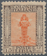 12068 Italienisch-Libyen: 1924/1940, 15 C. Braun/orange Postfrisch In Der Type "C" Gez. 11 Mit üblicher Zä - Libye