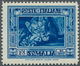 12075 Italienisch-Somaliland: 1938. Lioness 25 L Blue, Perforated 14, Mint, NH. (Sassone 230, Michel 188 C - Somalia