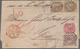 12083 Jamaica: 1870, Entire Letter From KINGSTON To GENOVA, At Quadruple 2/8 Sh Rate Paid By 1 Sh (2), 2 D - Jamaique (1962-...)