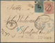 12129 Kolumbien - Departamentos: Antioquia: 1891, 2 1/2 C Black On Bright Blue (defective) On Cover From M - Colombie