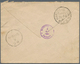 12129 Kolumbien - Departamentos: Antioquia: 1891, 2 1/2 C Black On Bright Blue (defective) On Cover From M - Colombie