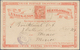 12132 Kolumbien - Ganzsachen: 1883, UPU Stationery-card 2 C Red On Buff Very Fine Used From "BARANQUILLA A - Kolumbien