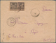 12171 Madagaskar: 1893, Letter With Two Copies Of 25 Cent Type Sage Sent From French Post Office TANANARIV - Autres & Non Classés