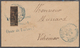 12175 Madagaskar: 1904 (March 10) Provisionals: Bisected Diego Suarez 10c On Small Cover Surcharged ''Affr - Autres & Non Classés