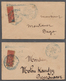 12177 Madagaskar: 1904 Provisionals: Bisected Madagascar 10c Carmine & Blue (right Half) On Local Diego Su - Sonstige & Ohne Zuordnung