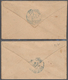12177 Madagaskar: 1904 Provisionals: Bisected Madagascar 10c Carmine & Blue (right Half) On Local Diego Su - Sonstige & Ohne Zuordnung