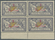 12181 Marokko: 1914, 2 Pta. On 2 Fr. Violet/yellow Only With Overprint Of The New Value. Missing Arabic Ov - Marokko (1956-...)