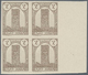 12189 Marokko: 1943/1944, Definitives "Tour Hassan", 3fr. Brown, Imperforate Left Marginal Block Of Four W - Maroc (1956-...)