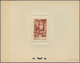 12195 Marokko: 1947, 2fr. Kasbah, Group Of Nine Epreuve In Differing Colours (partly Some Striated Toning) - Marokko (1956-...)