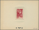 Delcampe - 12195 Marokko: 1947, 2fr. Kasbah, Group Of Nine Epreuve In Differing Colours (partly Some Striated Toning) - Marokko (1956-...)