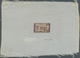 12208 Marokko: 1954, 40fr. Airmails, Epreuve D' Artiste In Brown On SILK, With Artist's Signature. Extreme - Maroc (1956-...)