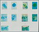 12212 Marokko: 1985. Collective Proof Sheet Containing 5 Different Stamps (present One Unissued) Of 3 Diff - Marokko (1956-...)