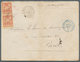 12214 Martinique: 1877. Envelope To Paris (verical Folded And Few Stains) Bearing French General Colonies - Sonstige & Ohne Zuordnung