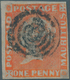 12224 Mauritius: 1853, 1d. Vermilion, Early Impression, Fresh Colour, Close To Large Margins, Repaired, Fi - Mauritius (...-1967)