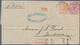 12229 Mauritius: 1874, Letter From PORT LOUIS Franked With 4 D And One Shilling QV With "B53" Barred Oval - Maurice (...-1967)