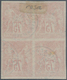 12237 Mayotte: 1878, 75c. Currant Red On Cream ("groseille Sur Creme"), Block Of Four, Fresh Colour And Fu - Sonstige & Ohne Zuordnung