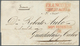 12242 Mexiko: 1839, Folded Letter Cover With Red Double-line Strike FRANCO EN / CHIGUAGUA, To Guadalupe Y - Mexiko