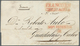 12242 Mexiko: 1839, Folded Letter Cover With Red Double-line Strike FRANCO EN / CHIGUAGUA, To Guadalupe Y - Mexique