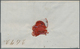 12247 Mexiko: 1854, Complete Folded Letter Cover With Red Double-line FRANQUEADO EN / PAPANTLA To Mexico T - Mexique