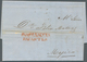 12247 Mexiko: 1854, Complete Folded Letter Cover With Red Double-line FRANQUEADO EN / PAPANTLA To Mexico T - Mexiko