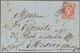 12251A Mexiko: 1865, INCOMING MAIL: France, 80 C Rose Napoleon, Tied By Dot Cancel "LP" And Cds LYON A PARI - Mexique