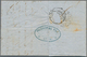 12251A Mexiko: 1865, INCOMING MAIL: France, 80 C Rose Napoleon, Tied By Dot Cancel "LP" And Cds LYON A PARI - Mexique