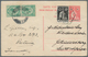 12267 Mocambique: 1920, 2 C Carmine Ceres Psc Uprated With Lourenco Marques 1/2 C Black Ceres, Sent From L - Mozambique